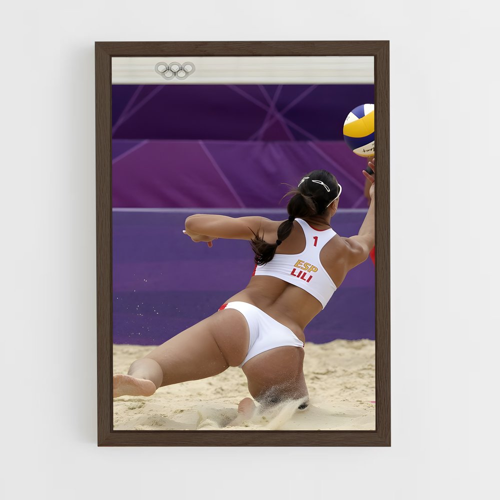 Poster Beach Queen – affiche Beach-volley (vue 5)